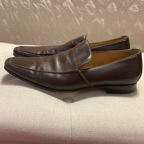 Yves Saint Laurent Men Mokassin Dark Brown Leather Slip-Ons US 11.5/EU 45.5 - Picture 2 of 16